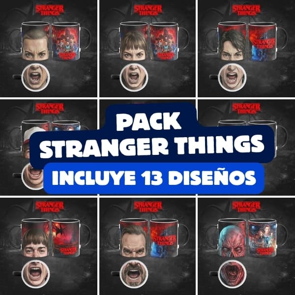 Diseños para tazas: Stranger Things