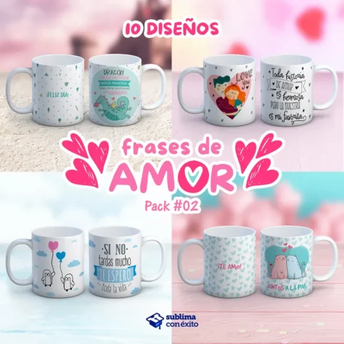 Diseños con frases de amor Pack #02