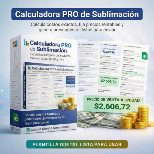 Calculadora PRO de Sublimacion